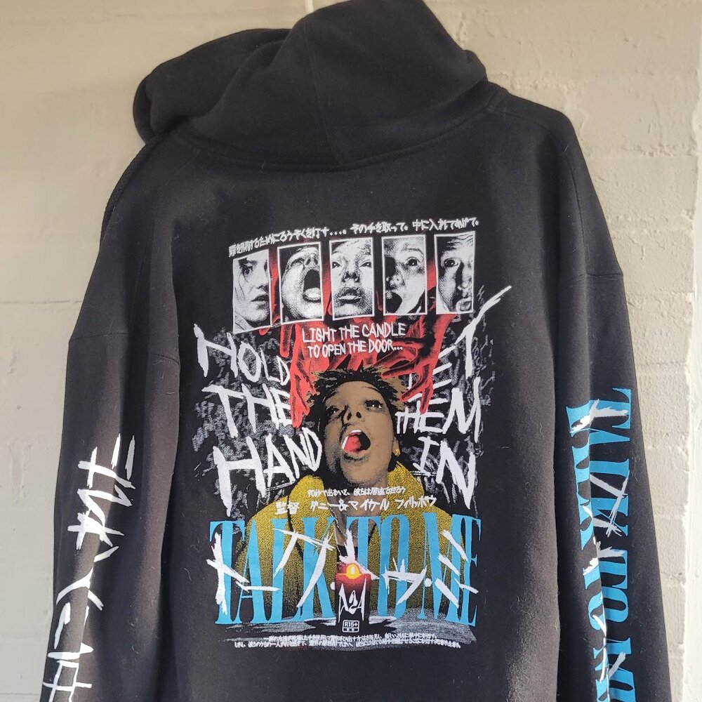 Rucking Fotten Talk To Me Zip Up Hoodie XL A24 Horror The Hand